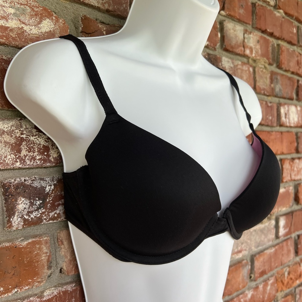 Victoria Secret "PINK" black wear everywhere demi size 34D - Picture 6 of 7